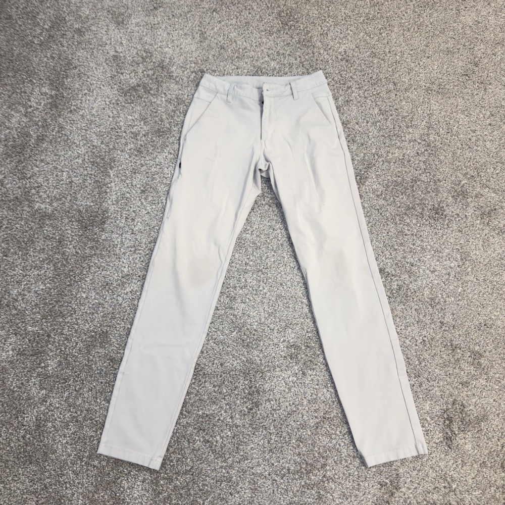 BYLT Premium Basics Everyday Pant 2.0 Slim Fit 30 Tall Stone Khaki Chino Mens